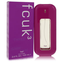 Load image into Gallery viewer, Fcuk 3 by French Connection Eau De Toilette Spray 3.4 oz (Women)