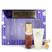 Load image into Gallery viewer, White Diamonds by Elizabeth Taylor Gift Set -- 1 oz Eau De Toilette Spray + .12 oz Min EDP + 1.7 oz Body Lotion (Women)