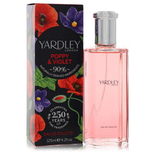 Load image into Gallery viewer, Yardley Poppy &amp; Violet by Yardley London Eau De Toilette Spray 4.2 oz (Women)